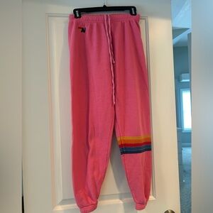 Pink Women’s Aviator Nation sweatpants